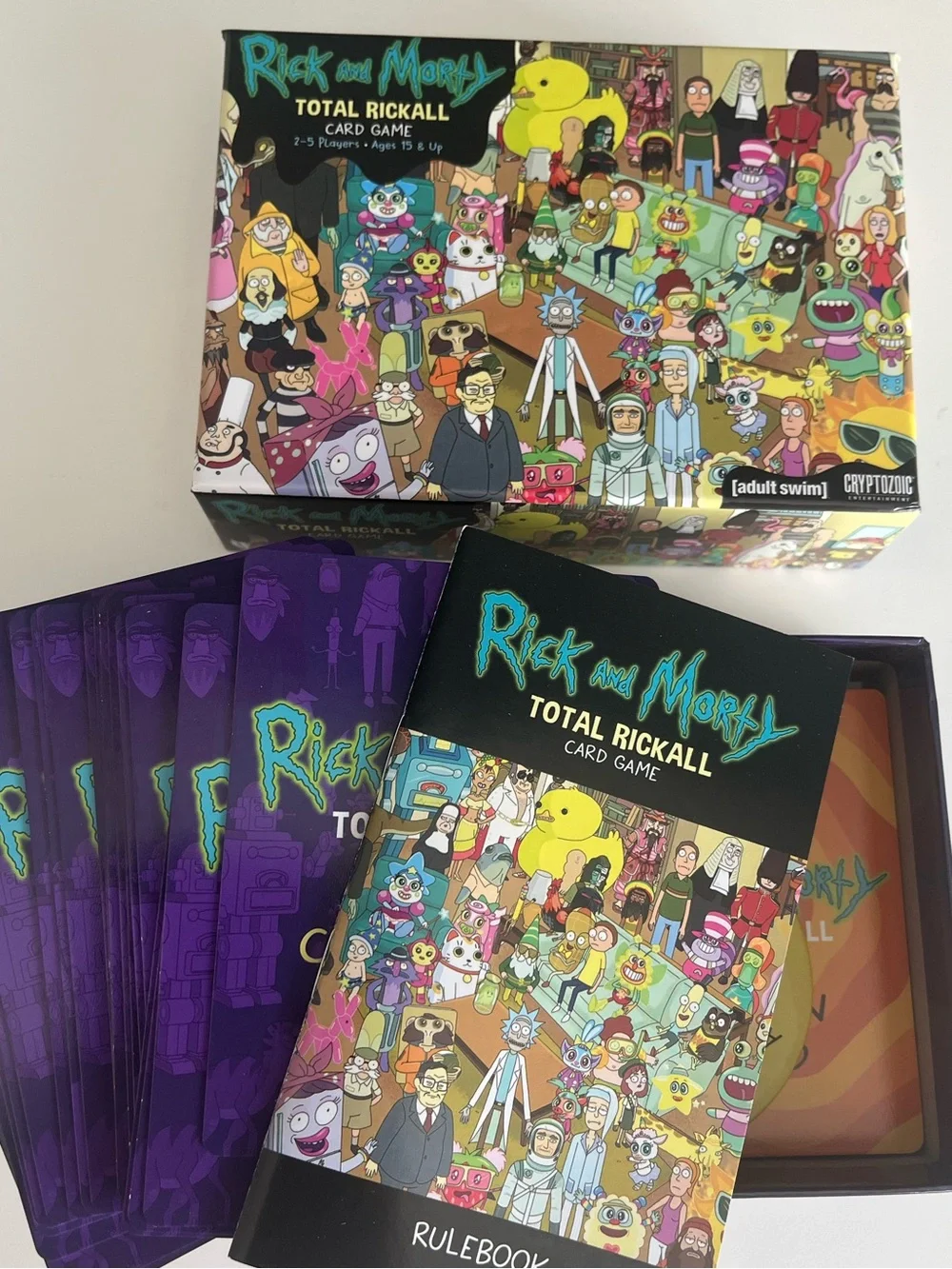 Rick and Morty Anatomy Park Total Rickall and Munchkin Card & Board Games